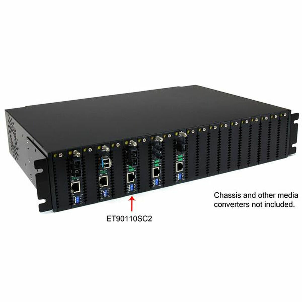 Monimuoto mediamuunnin Startech ET90110SC2 Musta